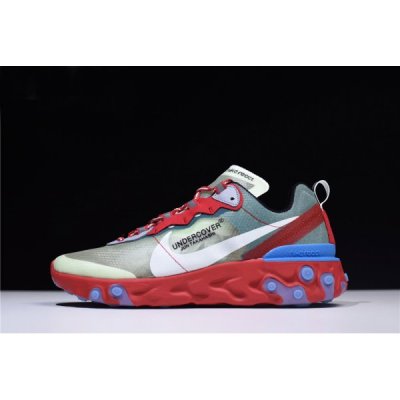 Nike React Element 87 Kırmızı / Yeşil / Mavi Koşu Ayakkabısı Türkiye - G3A9Y50W